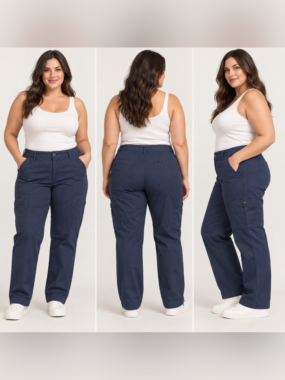 Lee Ultra Lux Comfort Utility Pant Utility Straight Leg Pants Blue Size 18 L